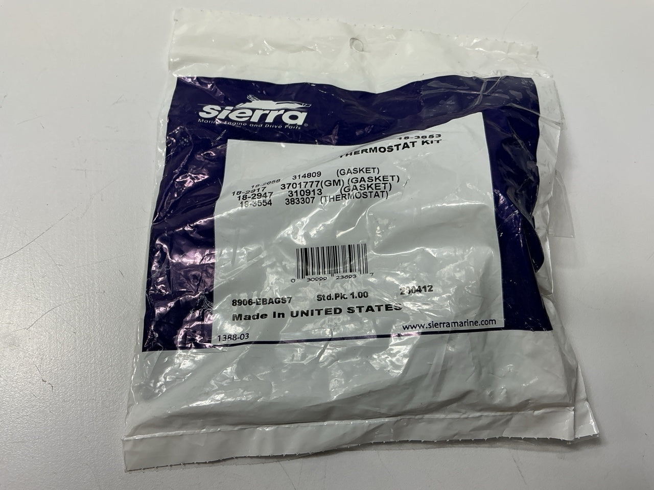 Sierra 18-3653 Thermostat Kit  OMC Marine 160 Degree Replaces 3856961 383307