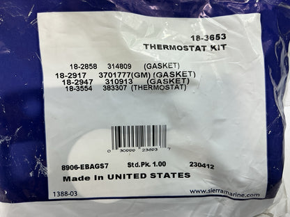 Sierra 18-3653 Thermostat Kit  OMC Marine 160 Degree Replaces 3856961 383307