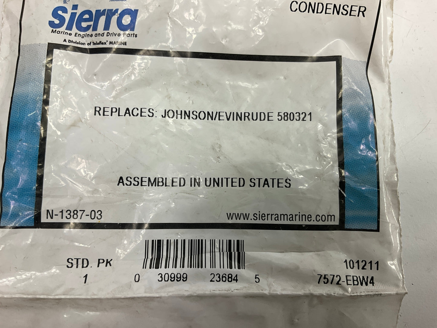 Sierra 18-5199 Marine Condenser For Johnson/Evinrude 580321