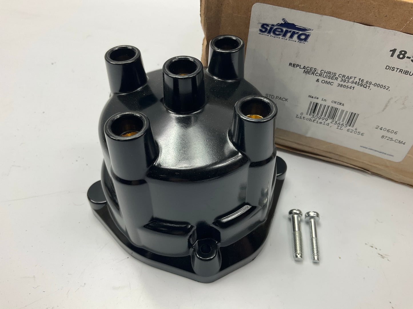 Sierra Marine 18-5385 Distributor Cap 4 Cylinder MerCruiser 393-9459Q1 380541