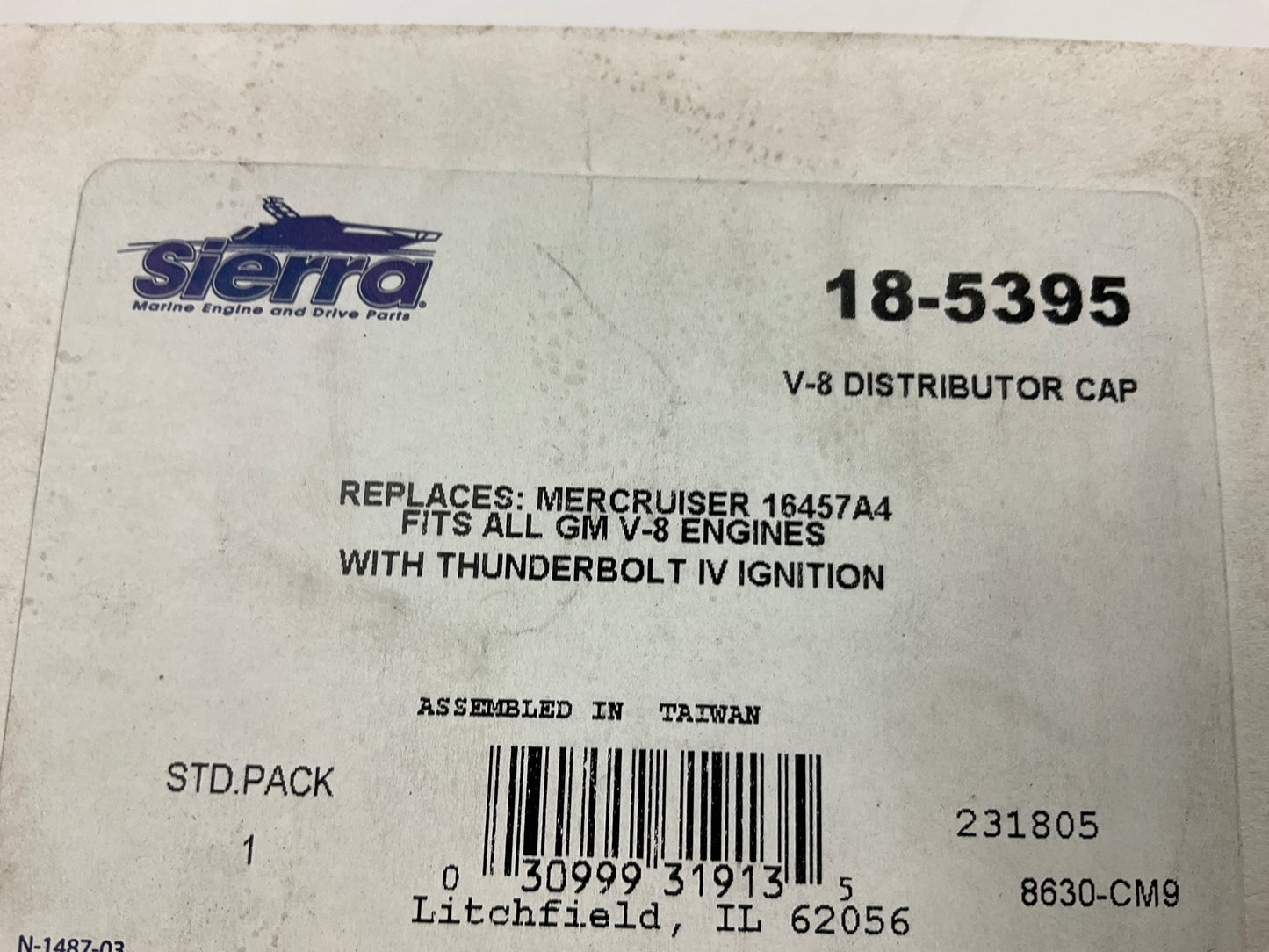 Sierra 18-5395 Distributor Cap Replaces Mercruiser 16457A4