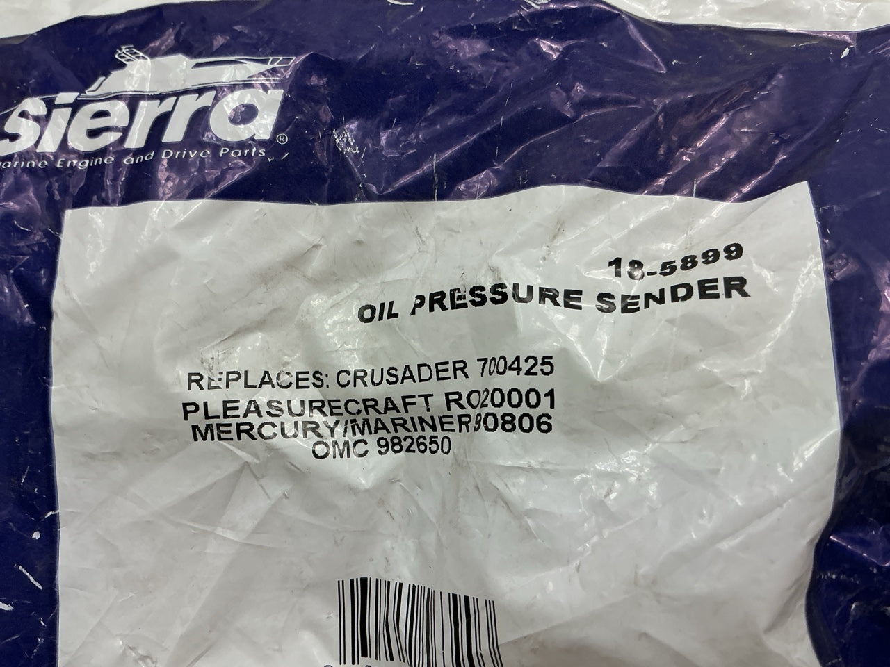 Sierra 18-5899 Oil Pressure Sensor Replaces 700425, R0200001, 90806, 982650