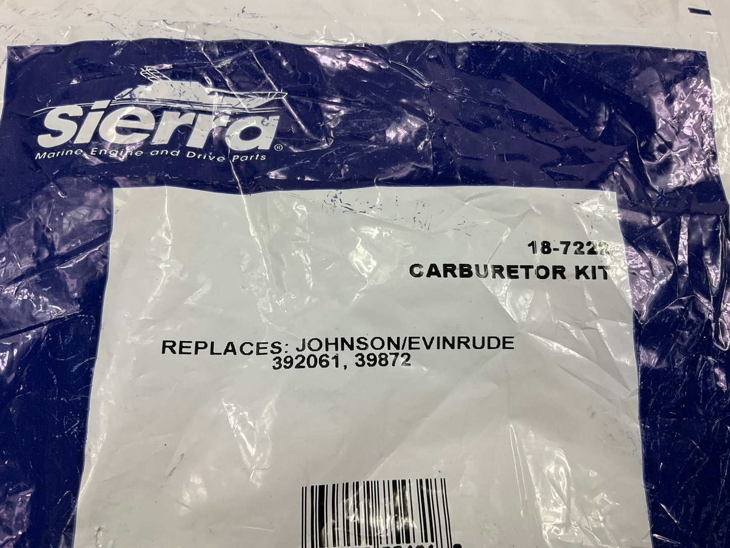 Sierra 18-722 Marine Carburetor Kit (With Float) Johnson/Evinrude 398729 396701