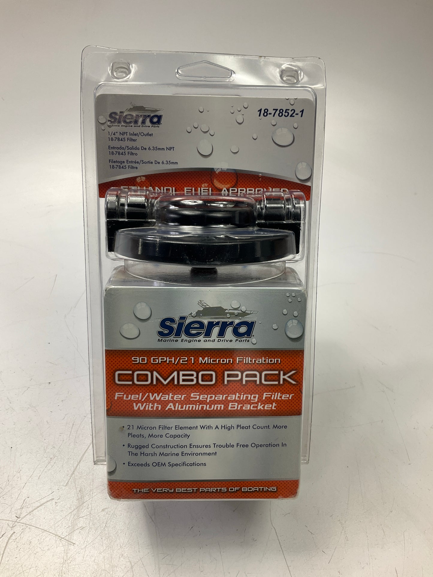 Sierra 18-7852-1 Marine Fuel Filter Water Separator Kit Crusader 22687 GLM 24950