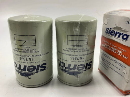 (2) Sierra 18-7866 Fuel/Water Separating Filter 90 GPH / 10 Micron