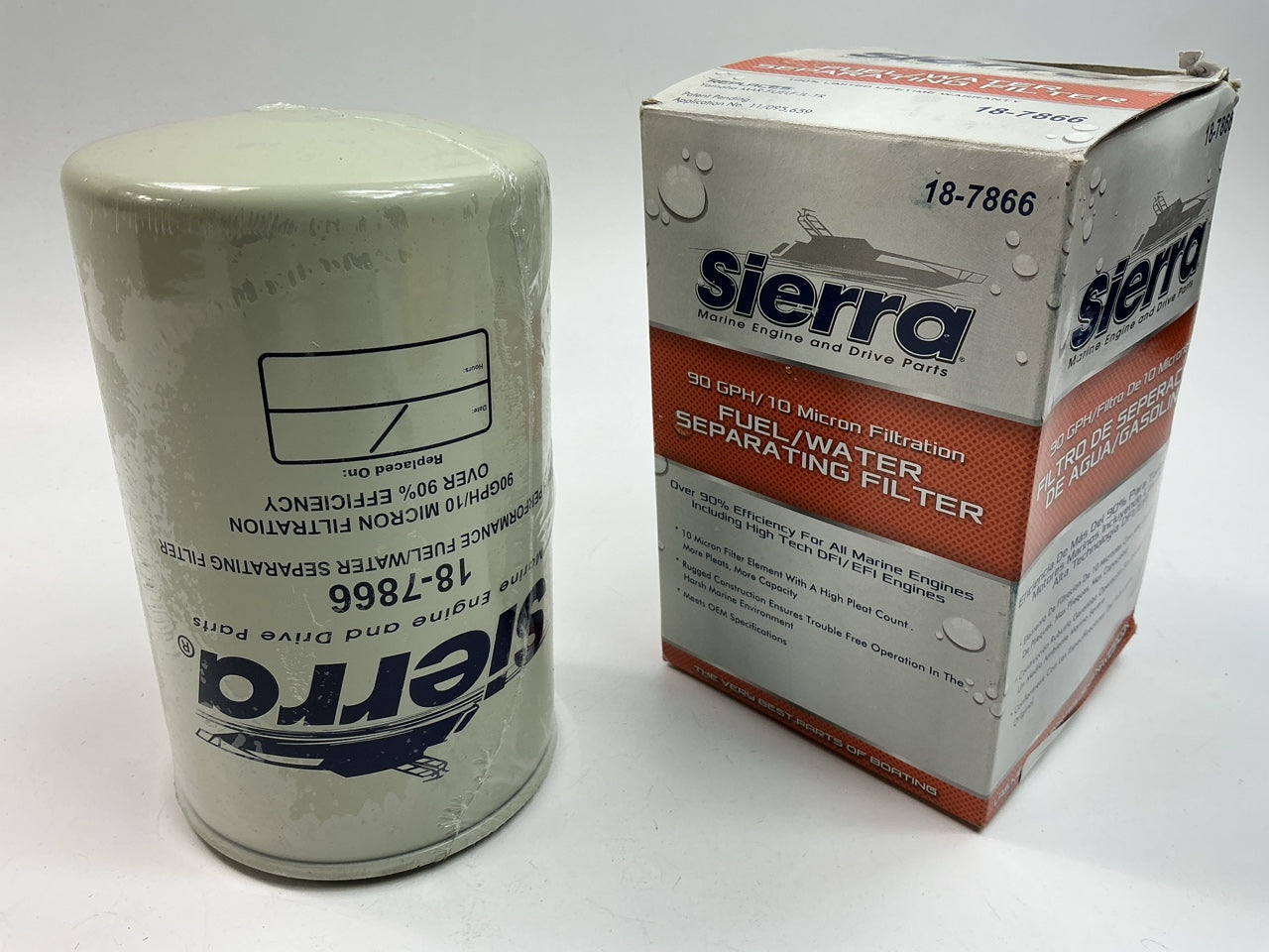 Sierra 18-7866 Fuel/Water Separating Filter 90 GPH / 10 Micron