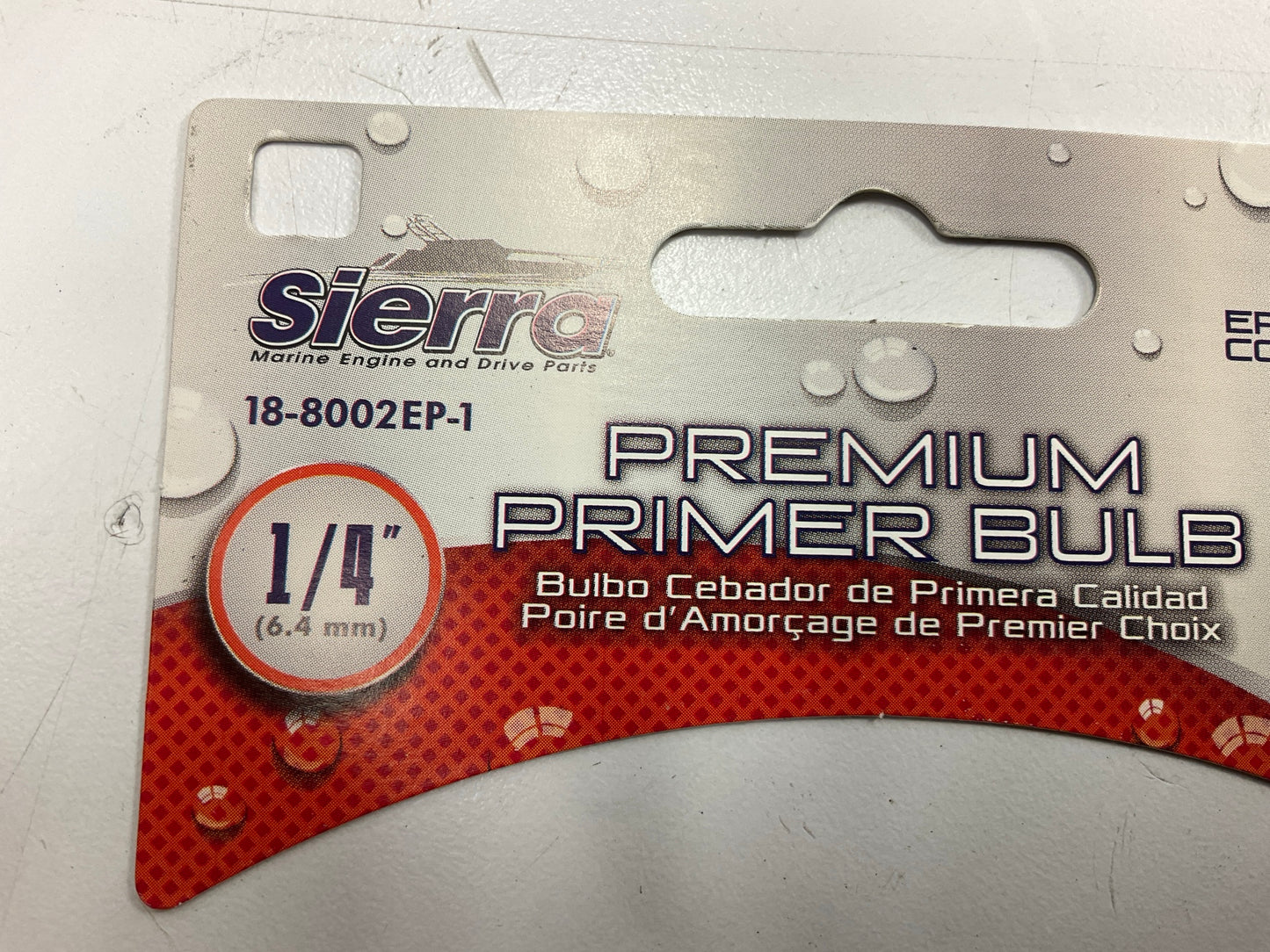 Sierra 18-8002EP-1 EPA Approved Marine 1/4'' Premium Fuel Primer Bulb