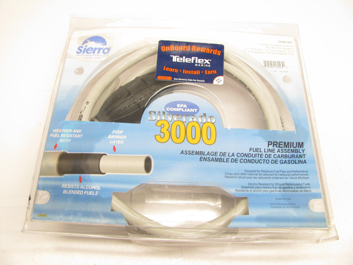 Sierra Marine Parts 18-8013EP 8 Feet UNIVERSAL Fuel Line 5/16'' ID