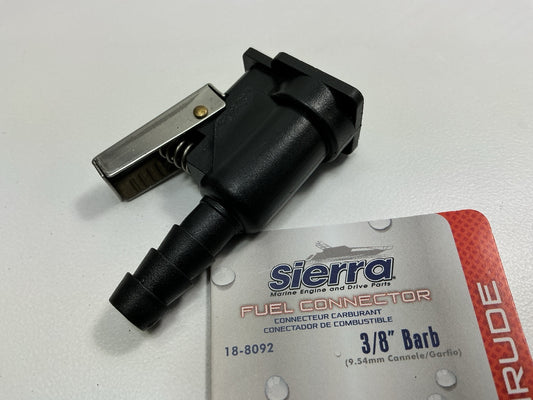 Sierra 18-8092 3/8'' Barb Fuel Connector Replaces Johnson Evinrude 176445, 775641