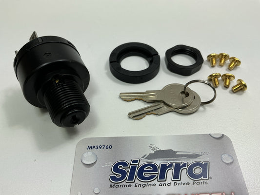 Sierra MP39760 Ignition Switch - 3-Position Off Run Start W/ Push-to-Choke