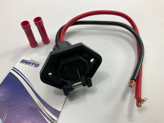 Sierra WH10520 Trolling Motor Socket Plug Cord Male 2-Wire 12V 8 Gauge