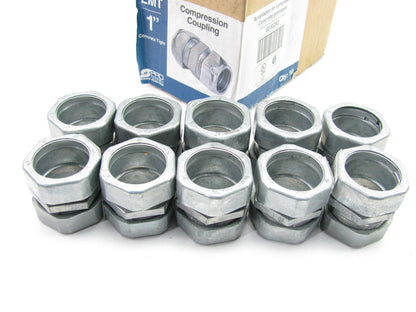 (10) Sigma 02-55262 1'' Die Cast Zinc Compression Coupling Conduit Fitting