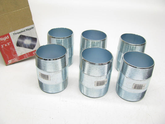 (x6) Sigma ProConnex 2-in Zinc-plated Steel Threaded Nipple Conduit Fittings