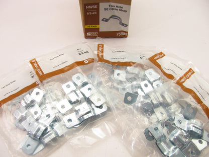 (50) Sigma Electric 44711 Zinc Steel Two-hole Strap For 8/3 - 4/3 Oval SE Cable