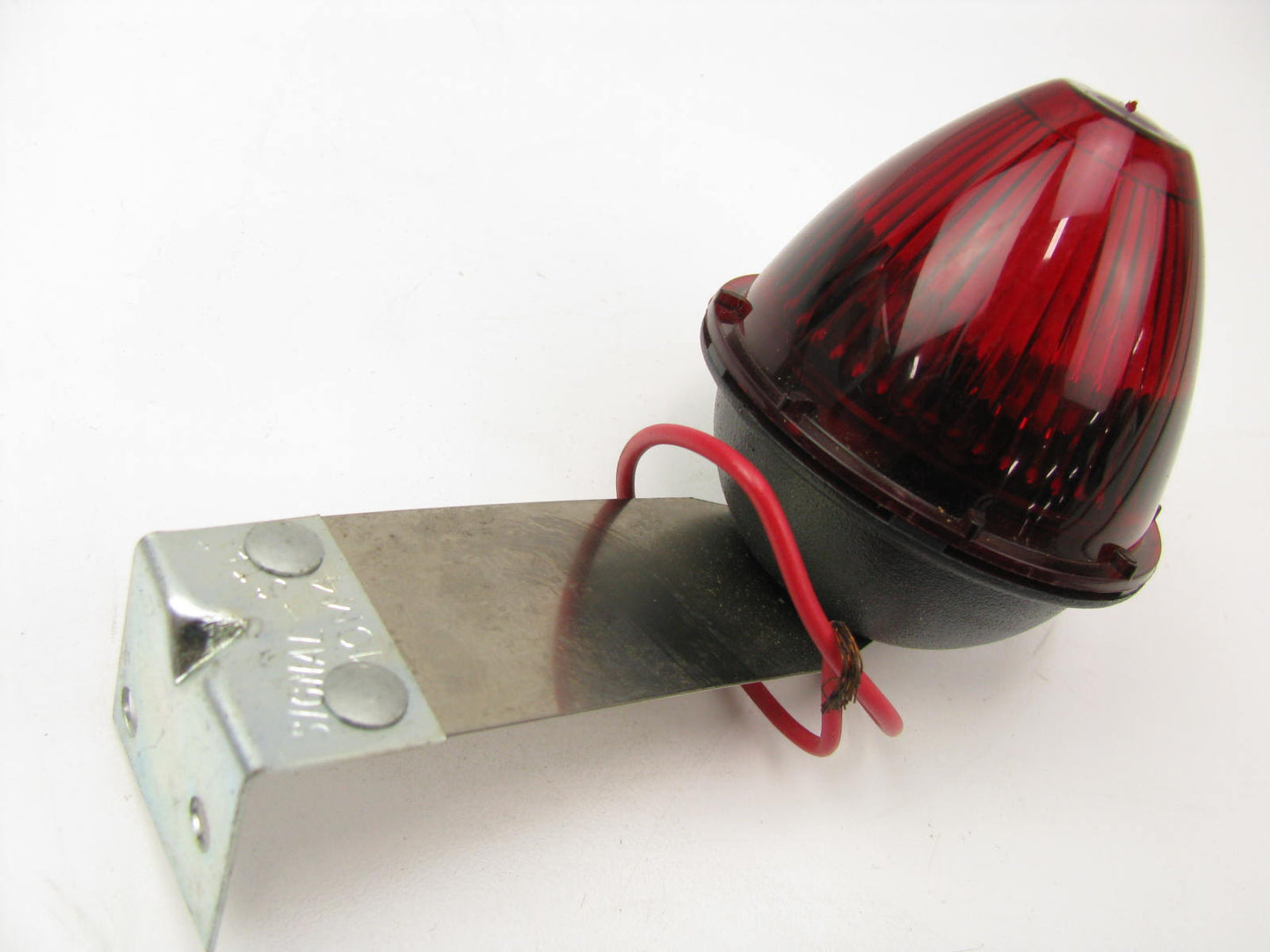 Signal-Stat 1004 Red Beehive Dome Marker Light 12V W/ Bracket