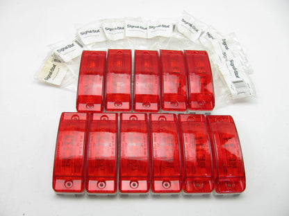 (x11) 21 Series, Incandescent, Red Rectangular, 2 Bulb, Marker Clearance Light