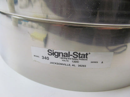 Signal-stat 340 340A Amber 12V Emergency Rotating Beacon Light