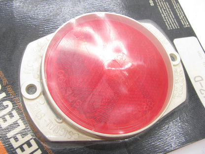 (4) Signal-stat 42D  2-Screw ABS Base Red Round 3'' Reflector