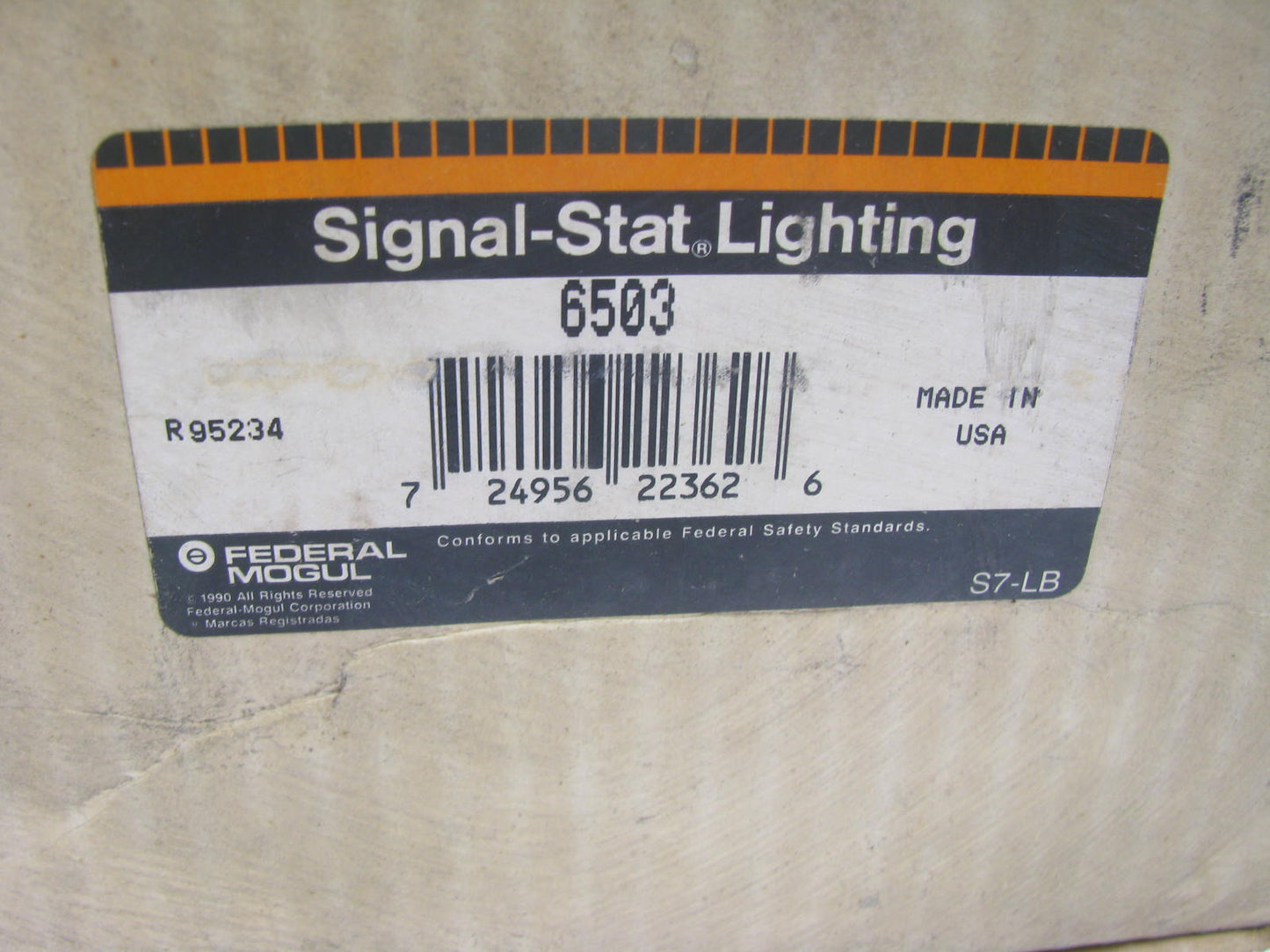Signal-stat 6503 7'' Red Round Incandescent Arrow Lens Rear Turn Signal Light 12V