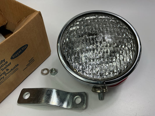 Vintage Signal-stat 653W  4'' Chrome Marine Auxilary Work, Flood Light  Lamp