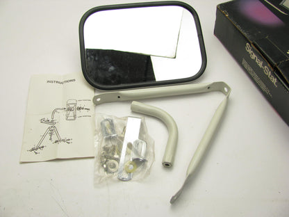 Signal-stat 7546 Universal 10-1/2''x7-1/2'' Steel Mirror Head, White 10.5''x7.5''