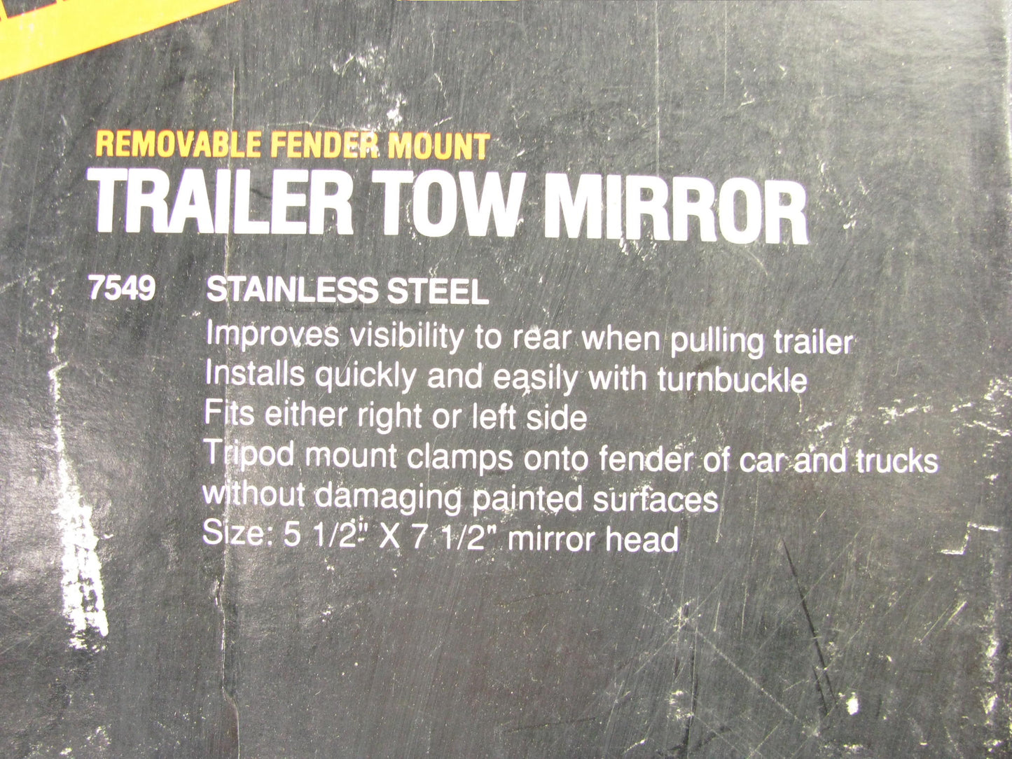 Signal-stat 7549 Stainless Steel Trailer Tow Mirror - 5-1/2'' X 7-1/2'' Head