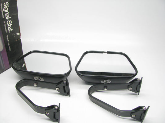 (2) Signal-stat 7573 Universal Truck Van  6-1/4'' X 9-1/4'' Black Plastic Mirrors