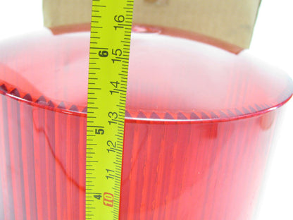 NOS Vintage RED Signal-stat 8928R Rotating Beacon Dome Lens ONLY 77-430