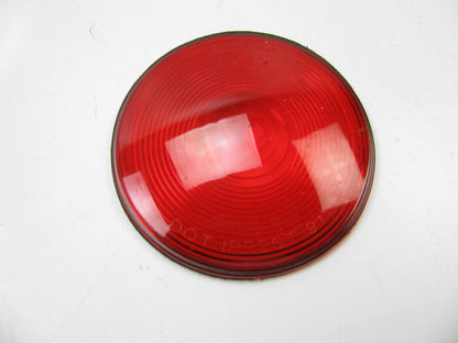 (X4) Signal-stat 9030 Red 4'' Lens With Gasket - Snap Ring Fit