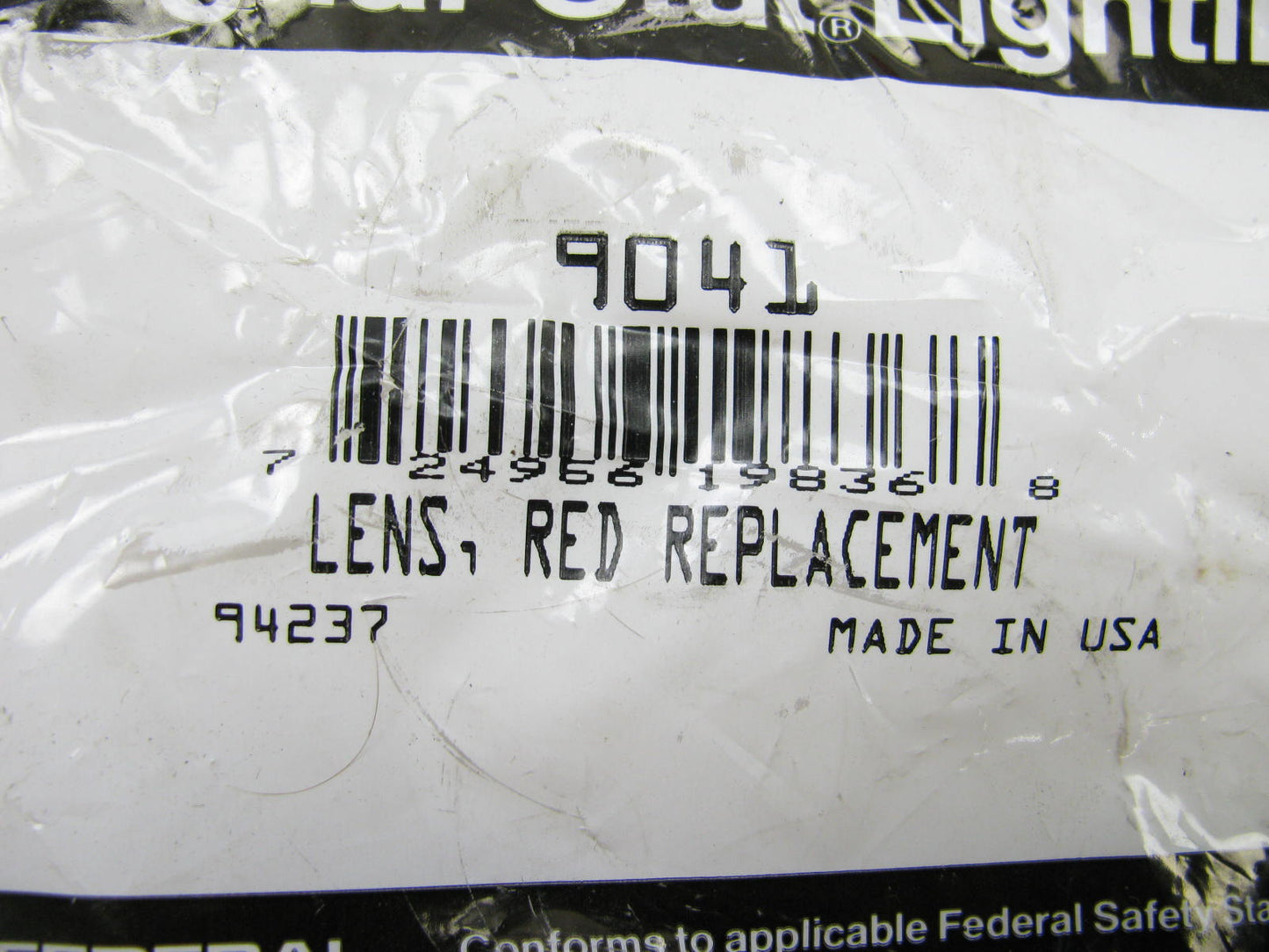 (x2) Signal-Stat, Round, Red, Lens For 3751, 3752, 3851, (540D, 541), Snap-Fit