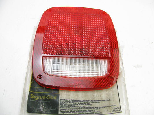 Signal-stat 9049 Tail Light Lamp 6''x7'' Red Rectangular Bolt-on Mount Lens