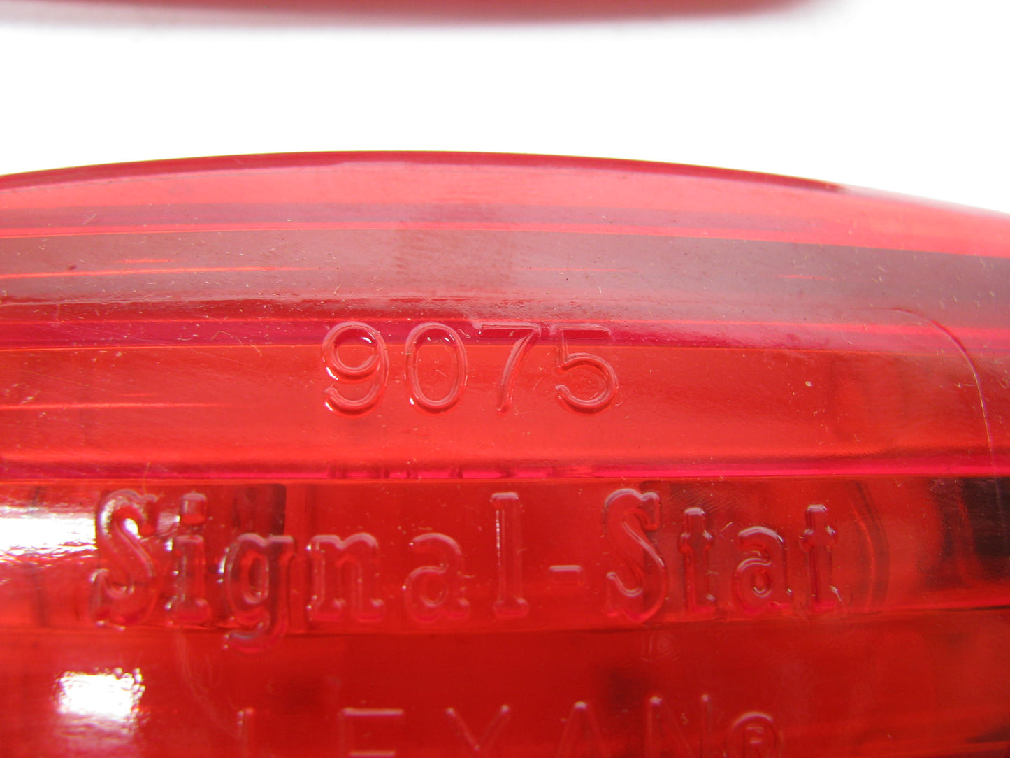 (2) Signal-stat 9075 4'' X 2'' Marker Light Lamp Lens, Red