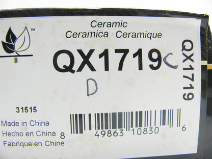 Silent Stop QX1719 Ceramic Disc Brake Pads - Rear