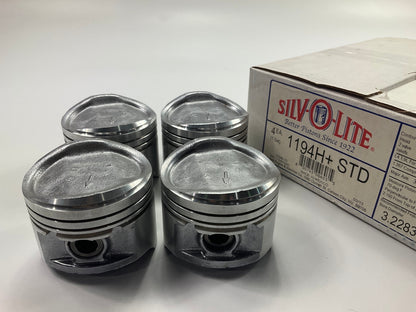 Silvolite 1194H STANDARD Size Piston Set For 1987-1990 Ford 1.9L Escort EXP Lynx