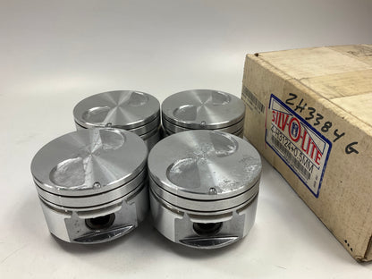 (4) Silvolite H3124-50MM Hypereutectic Piston .50mm 1983-1994 Ford 2.3L-L4