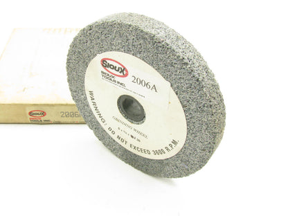 Sioux 2006A Grinding Wheel 6'' Diameter 3/4'' Arbor 36 Grit 3600 RPM