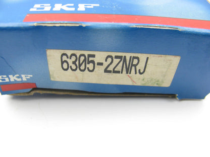 SKF 6305-2ZNRJ Single Row Ball Bearing - 62mm X 25mm X 17mm