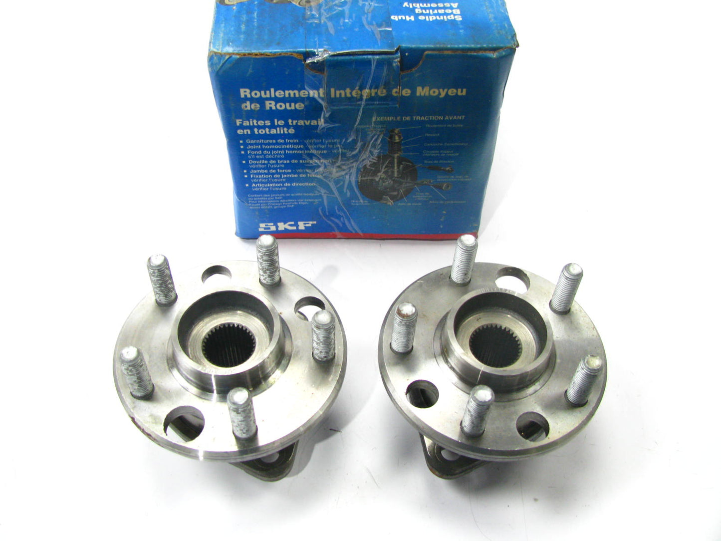 (2) SKF BR930034K Axle Bearing And Hub Assembly - Front