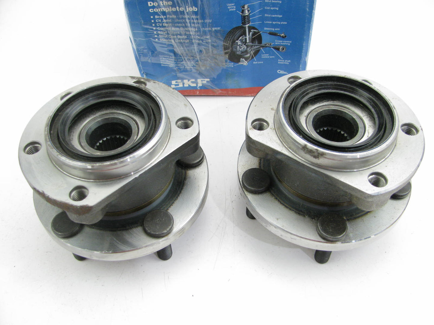 (2) SKF BR930193 Wheel Bearing And Hub Assembly - Rear