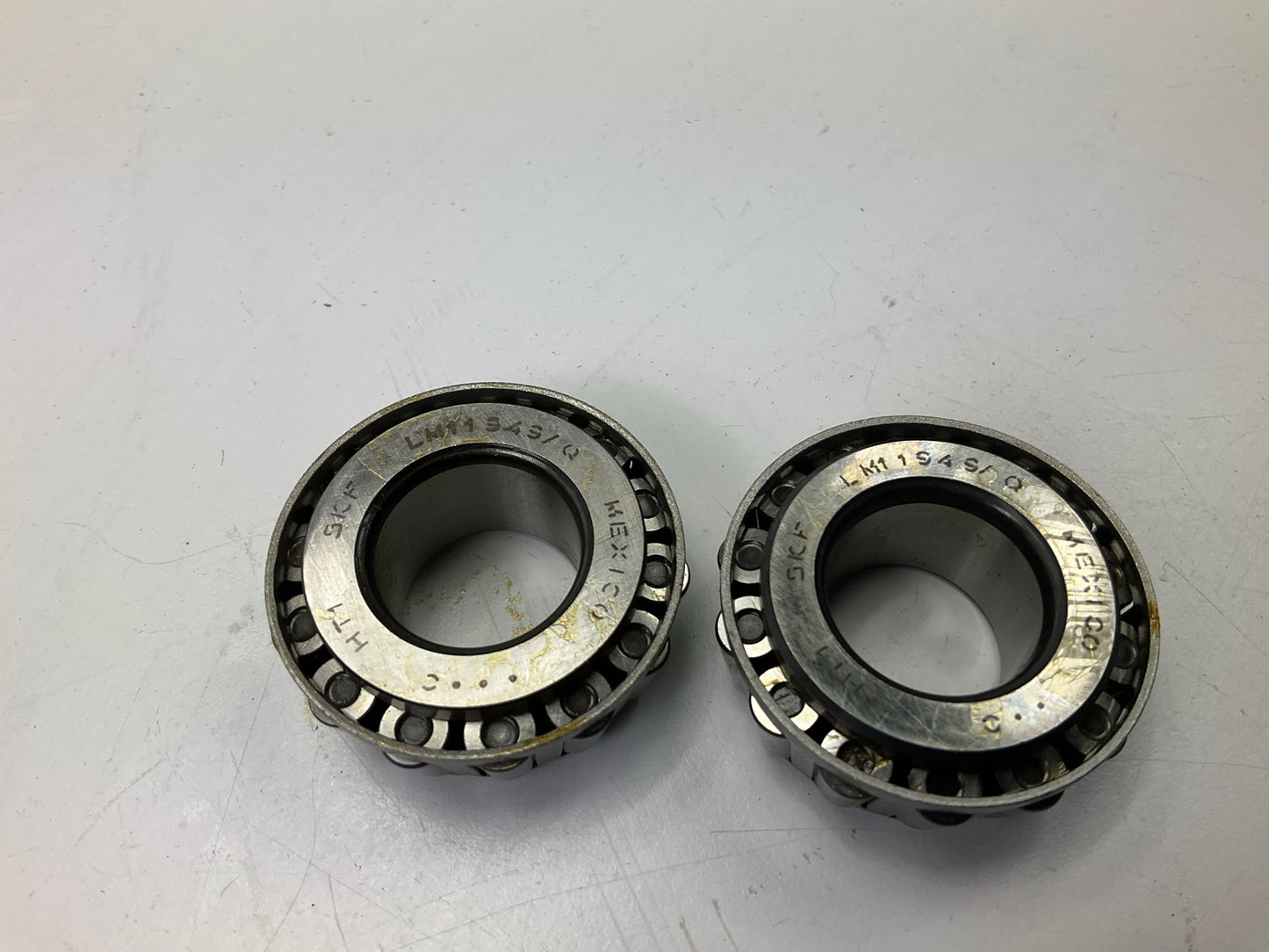 (2) SKF LM11949 Trailer Wheel Bearings, For 3/4'' Straight Axle Spindles
