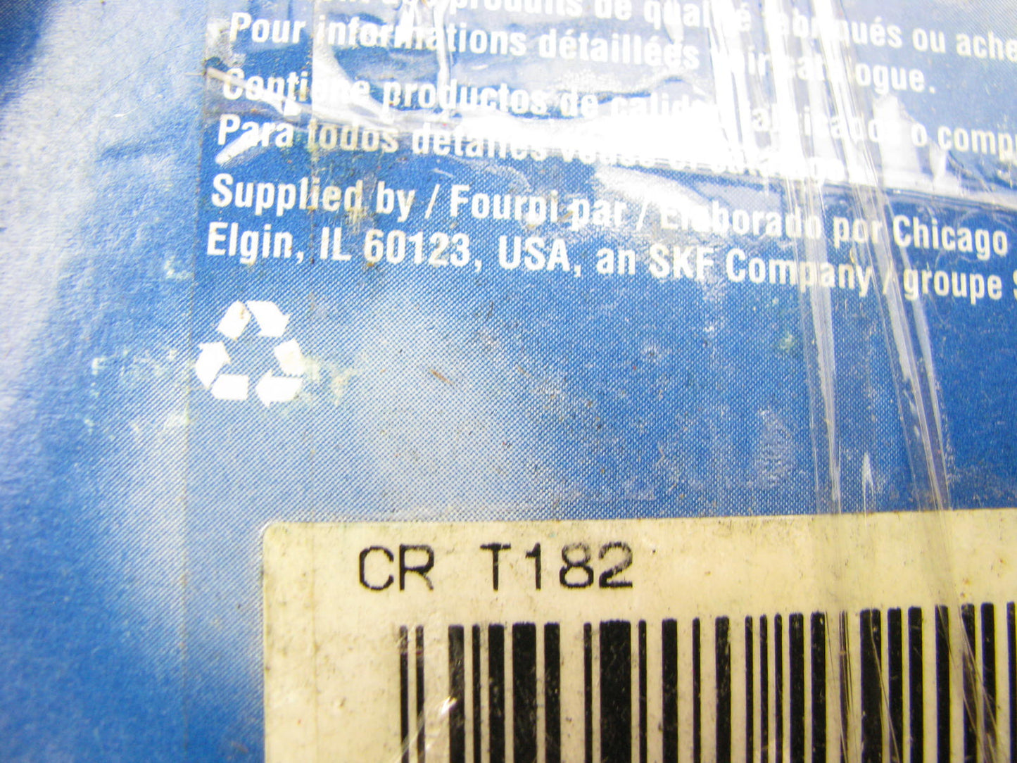 SKF T182 Front Axle Spindle Bearing