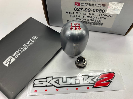 Skunk2 627-99-0080 5-Speed Billet Shift Knob (10mm X 1.5mm) 440G For Honda Acura