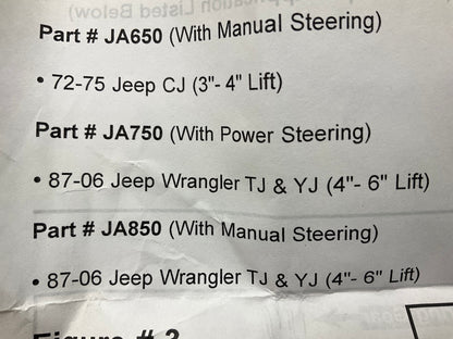 Skyjacker JA750 Pitman Arm (3.5''-8'' Lift) For 1987-05 Jeep Wrangler, 1997-05 TJ