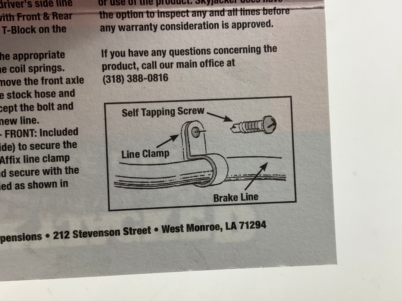 Skyjacker RBL13 Stainless Steel Brake Line, Rear