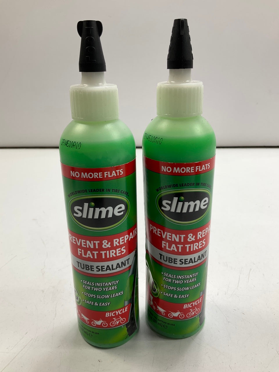 (2) Slime 10003 Bike Tube Puncture Repair Sealant, Prevent And Repair 8 Oz
