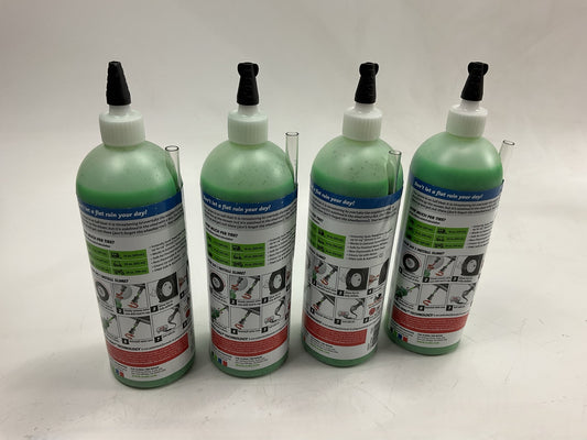 (4) Slime 10008 Tire Sealant, Squeeze Bottle, 24 Oz.
