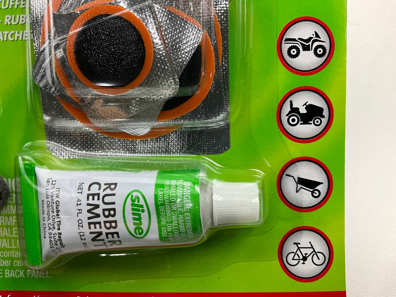 5 PACKS - Slime 1022A TUBE PATCH REPAIR KIT 7 Pc For Bikes & Other Inflatables