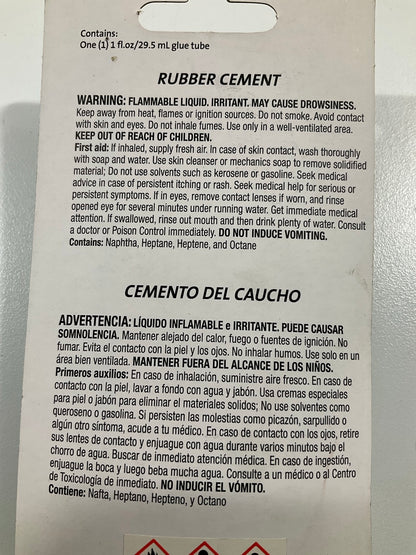 Slime 1051-A Rubber Cement, Tire Repair, Use Plugs Or Patches, 1 Oz. Tube