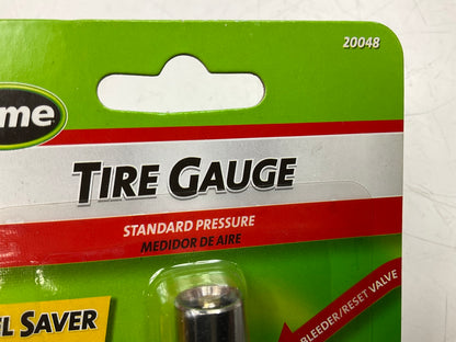 Slime 20048 Tire Gauge, 5 To 60 Psi, Chrome Gauge