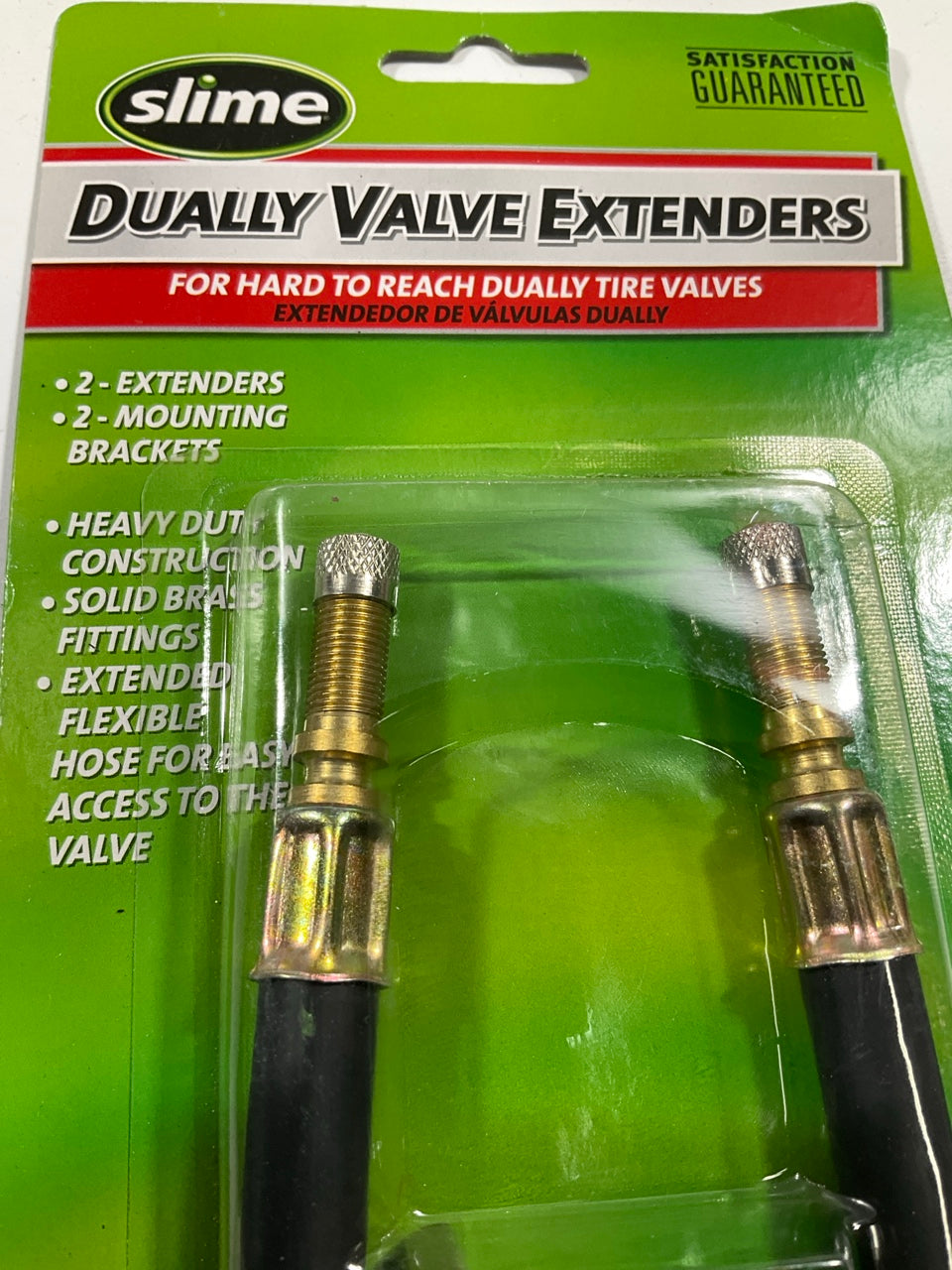 Slime 20140 Dually Tire Valve Extenders With Mounting Brackets